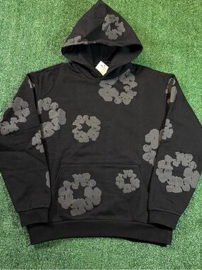 Black and gray Denim tears hoodie